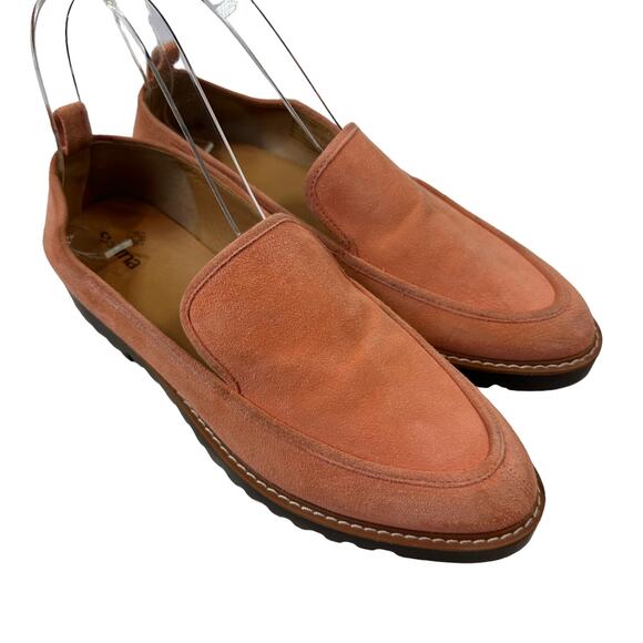 SUSINA Women's Sz: 6 M Peach Suede Kaira-Lea Slip-On Casual Loafers Flats Shoes - Picture 2 of 15